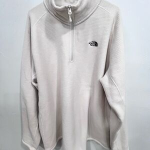 The North Face White Quarter-Zip Pullover